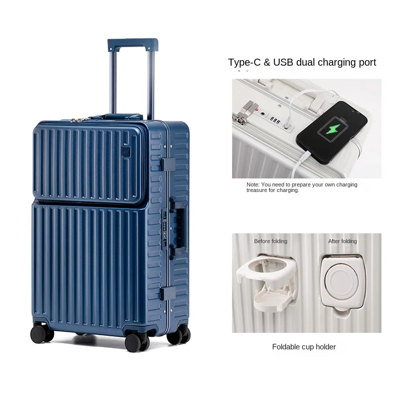 Scratch-Resistant Travel Luggage