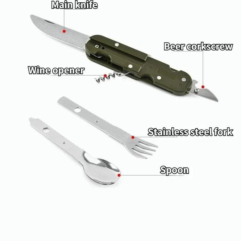 Folding Stainless Steel Cutlery Set