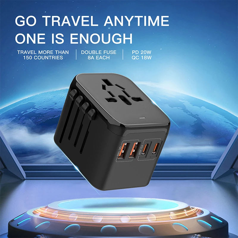 Universal Travel Adapter All-in-one