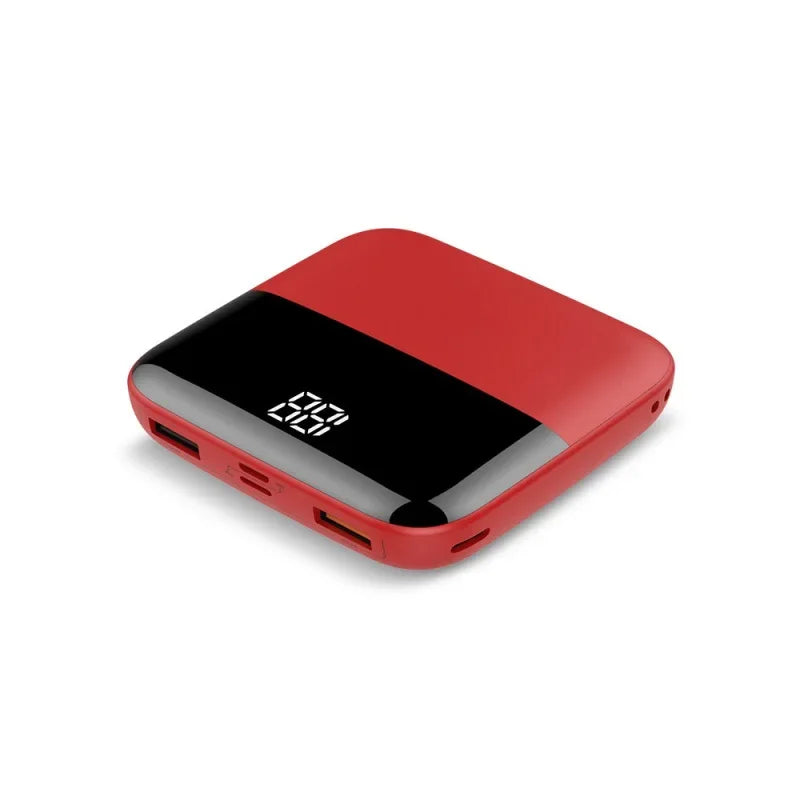 Mini Dual USB Portable Power Bank with Digital Display