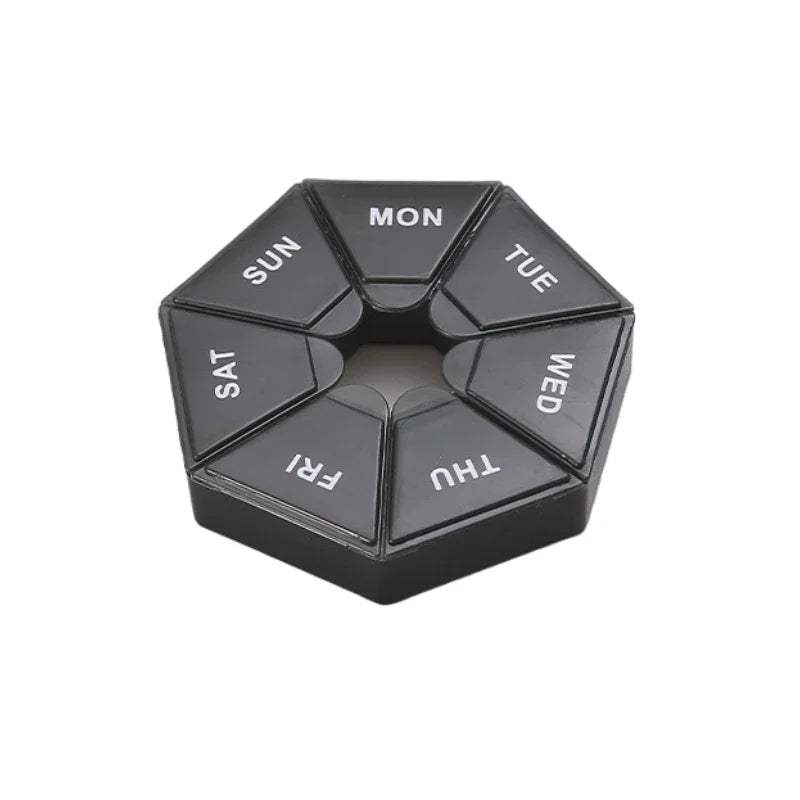 Mini Portable 7-Day Pill Organizer Box