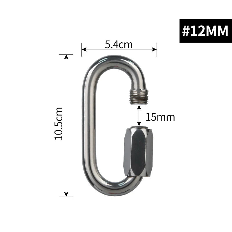 XINDA Safety Carabiner Stainless Steel O-Shape