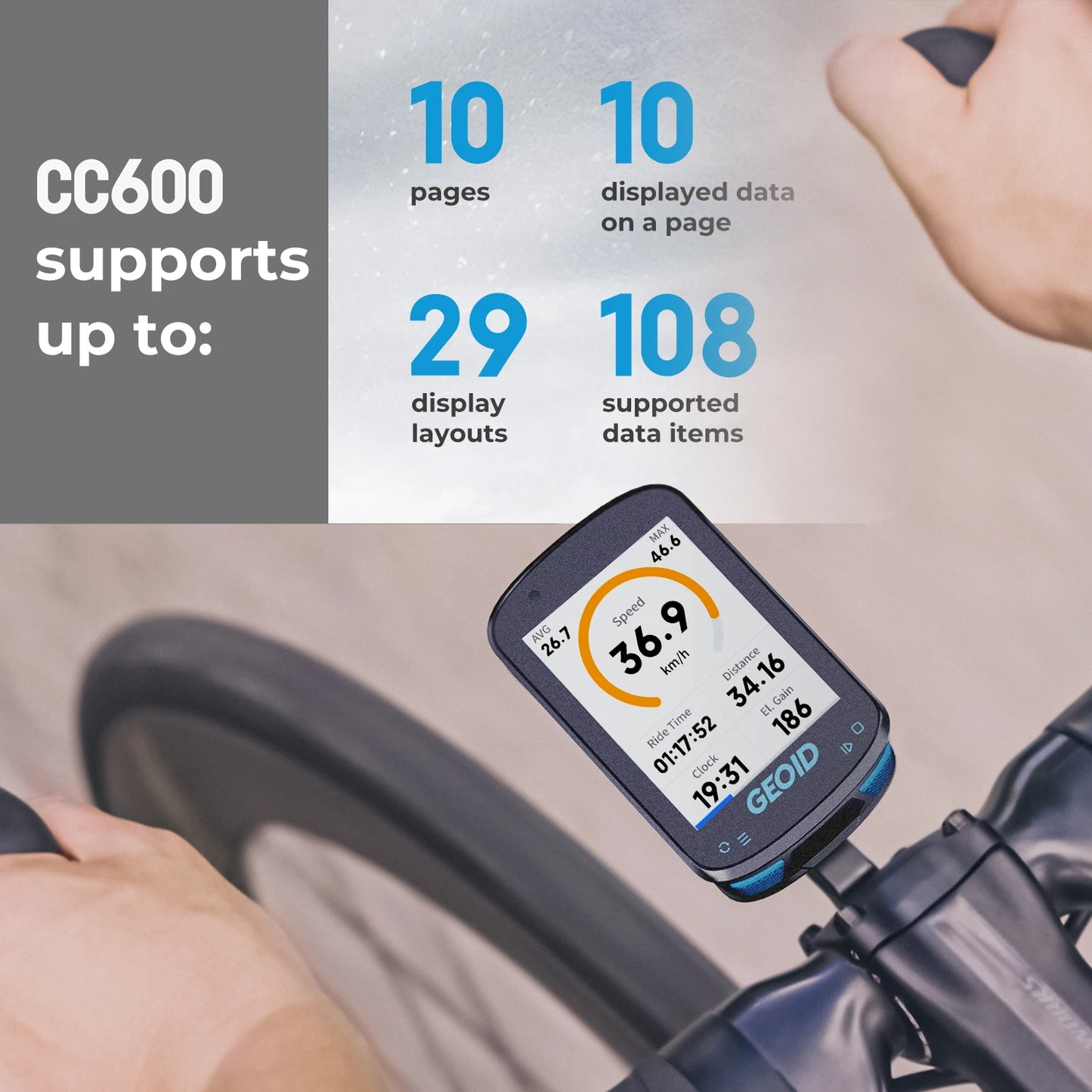 GEOID CC600 Smart GPS Bike Computer