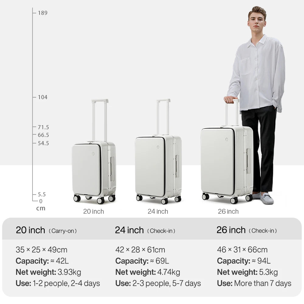 Aluminum Frame Carry-On Luggage