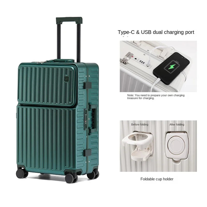 Scratch-Resistant Travel Luggage