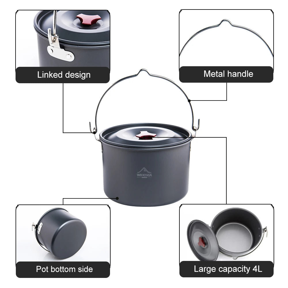 4L Camping Hanging Pot
