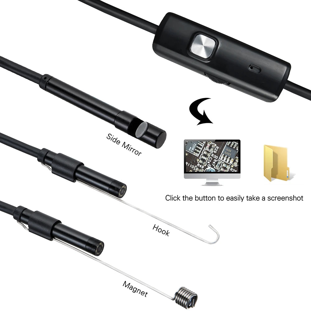 Endoscope Camera with 6 LED Lights