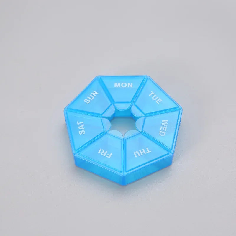 Mini Portable 7-Day Pill Organizer Box