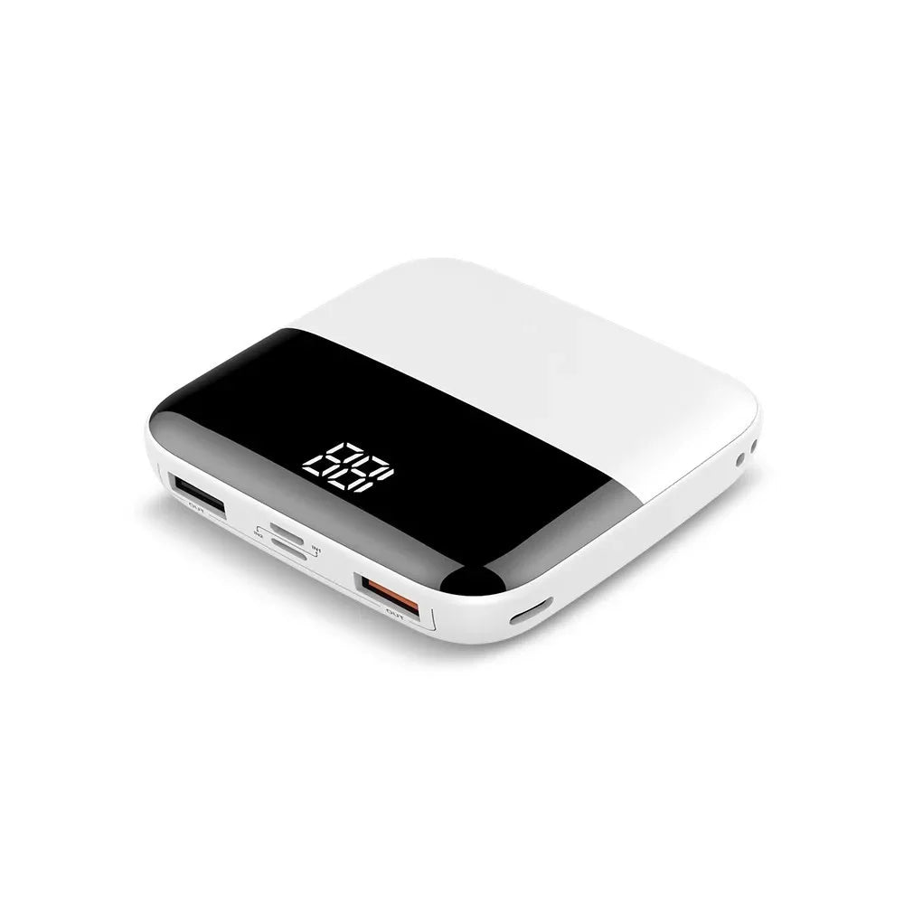 Mini Dual USB Portable Power Bank with Digital Display
