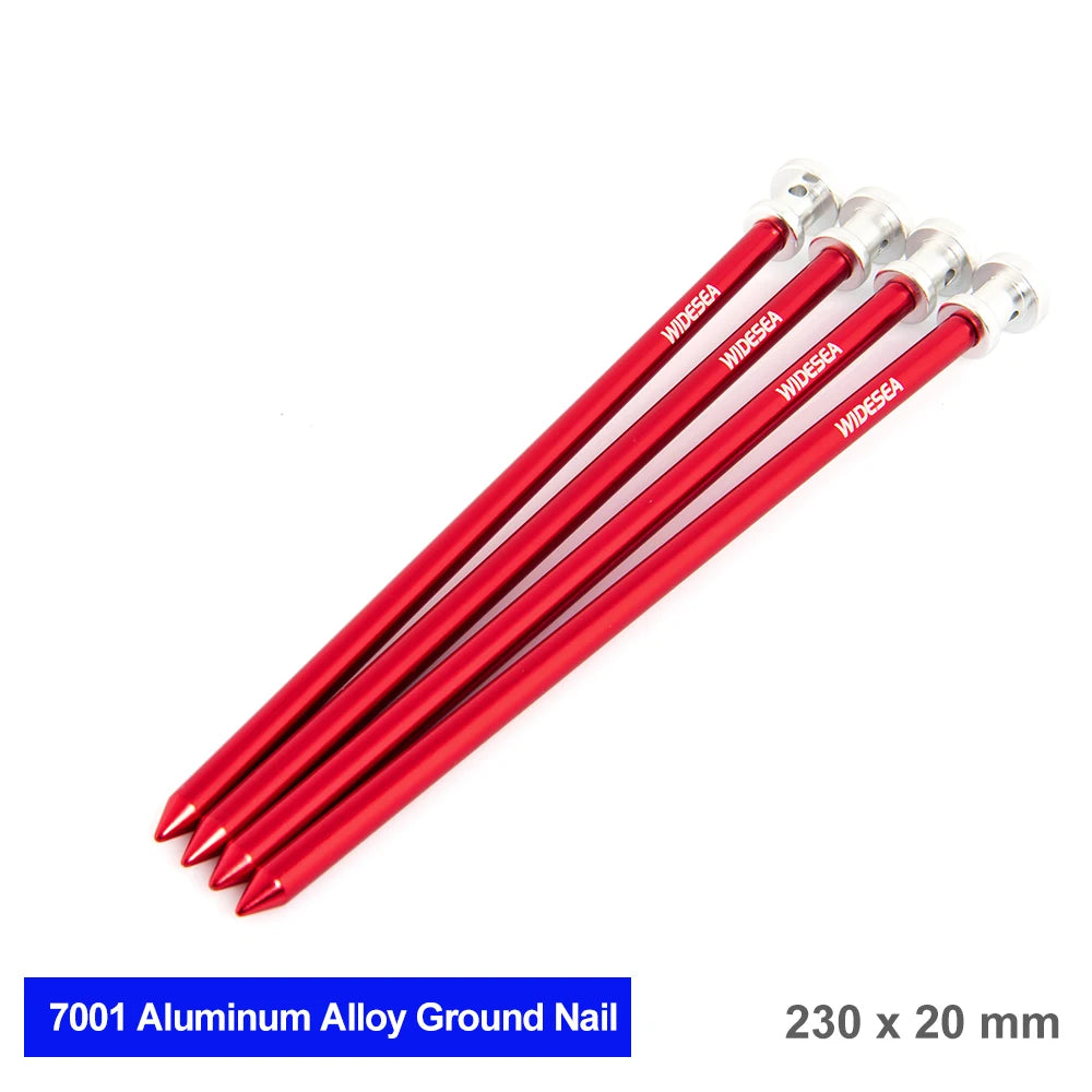 Widesea Camping 4pc/set Tent Pegs Stakes Nails