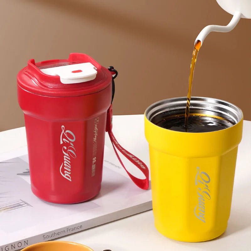 Leak-Proof 450ml Stainless Steel Travel Mug