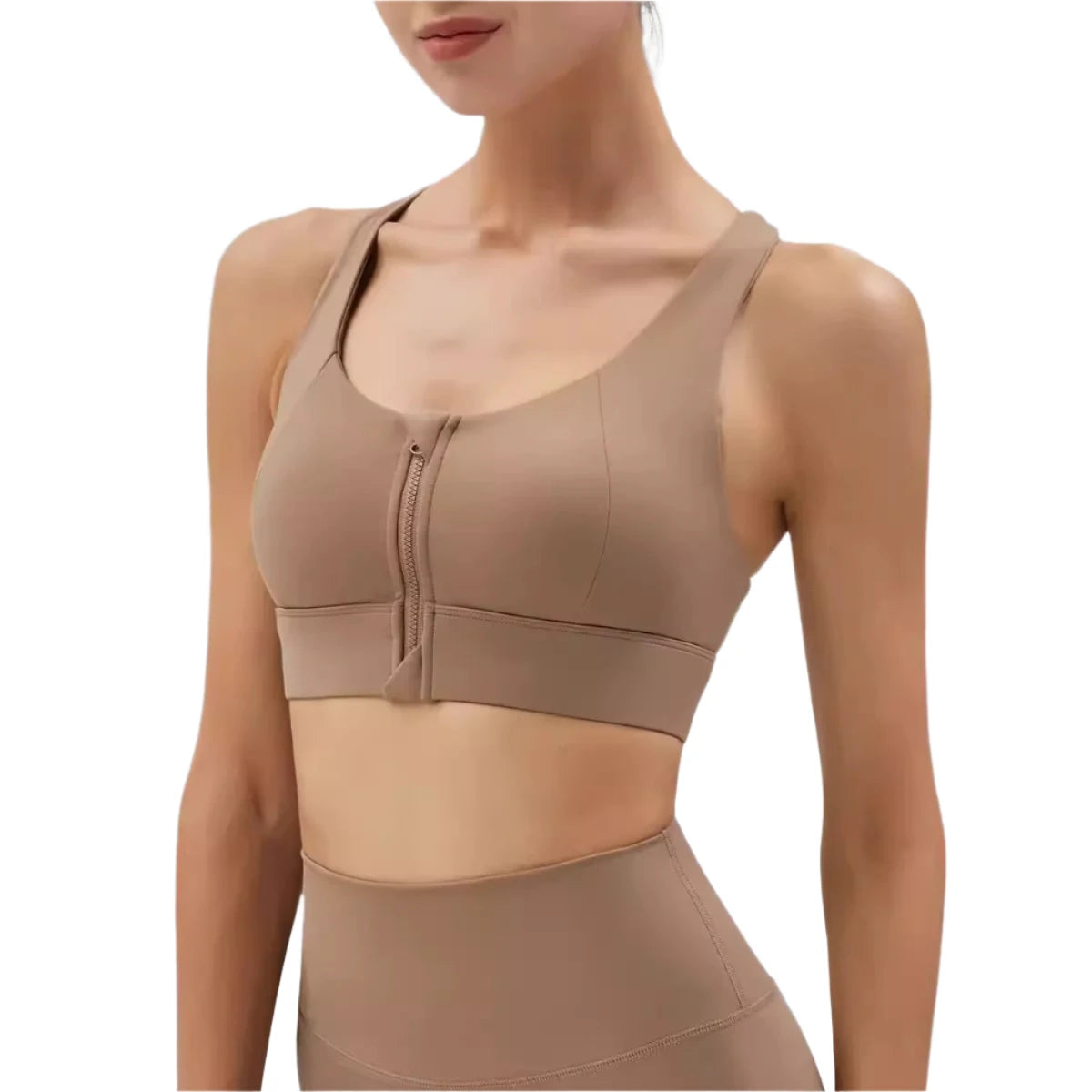 Front Zipper Sports Bra