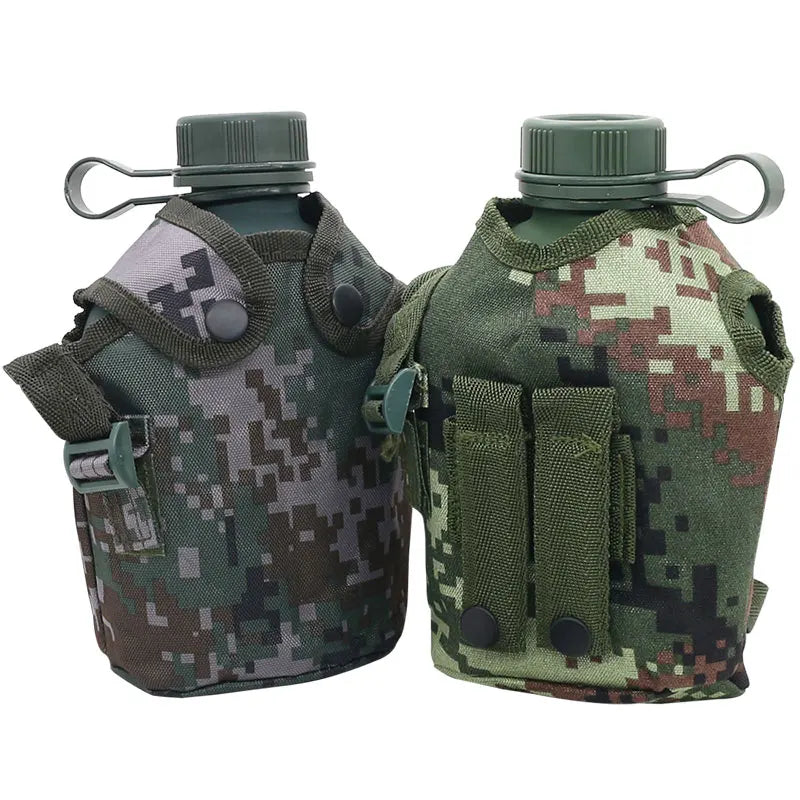 1L Camouflage Aluminum Tactical Water Bottle