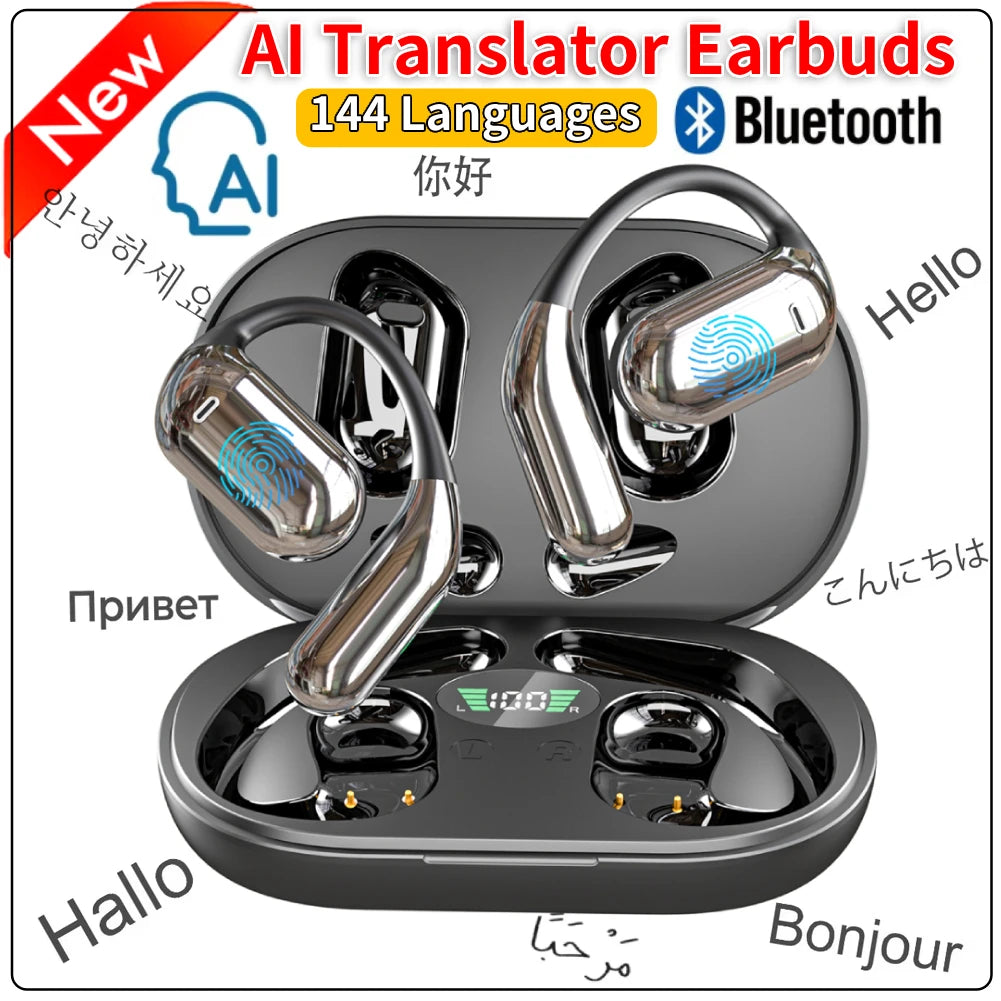 AI Translator Earbuds – 144 Languages Translation