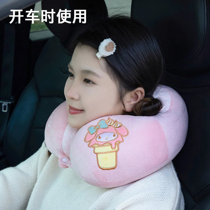 Lovely Kuromi & My Melody U-Shaped Neck Pillow