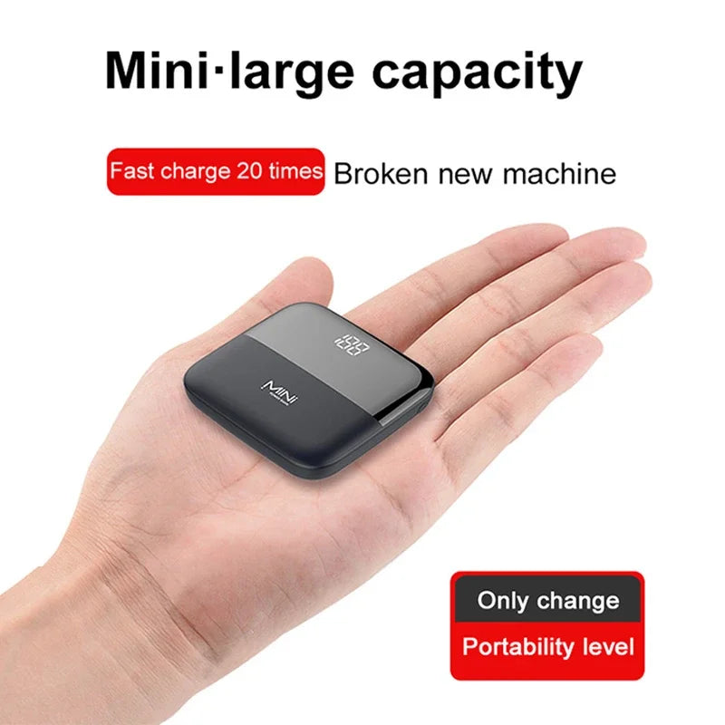 Mini Dual USB Portable Power Bank with Digital Display