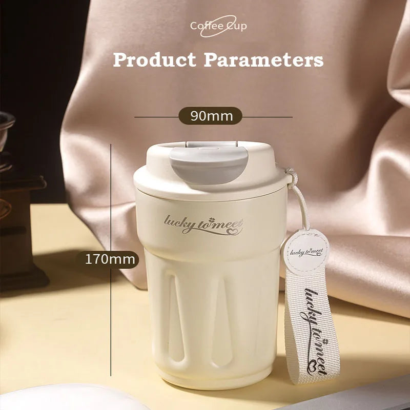Leak-Proof 450ml Stainless Steel Travel Mug