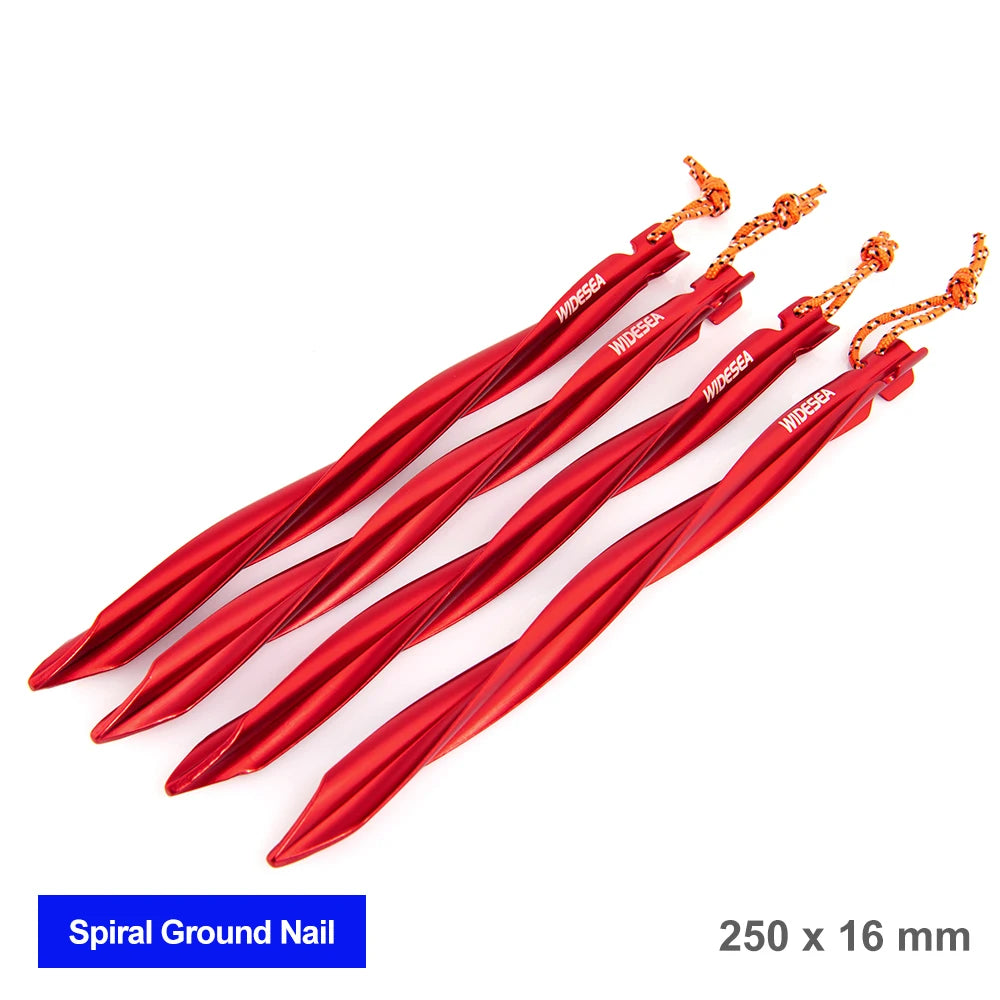 Widesea Camping 4pc/set Tent Pegs Stakes Nails