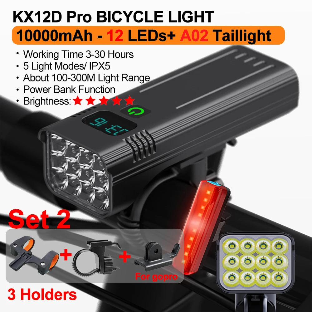 Bike Light with OLED Display & Power Bank