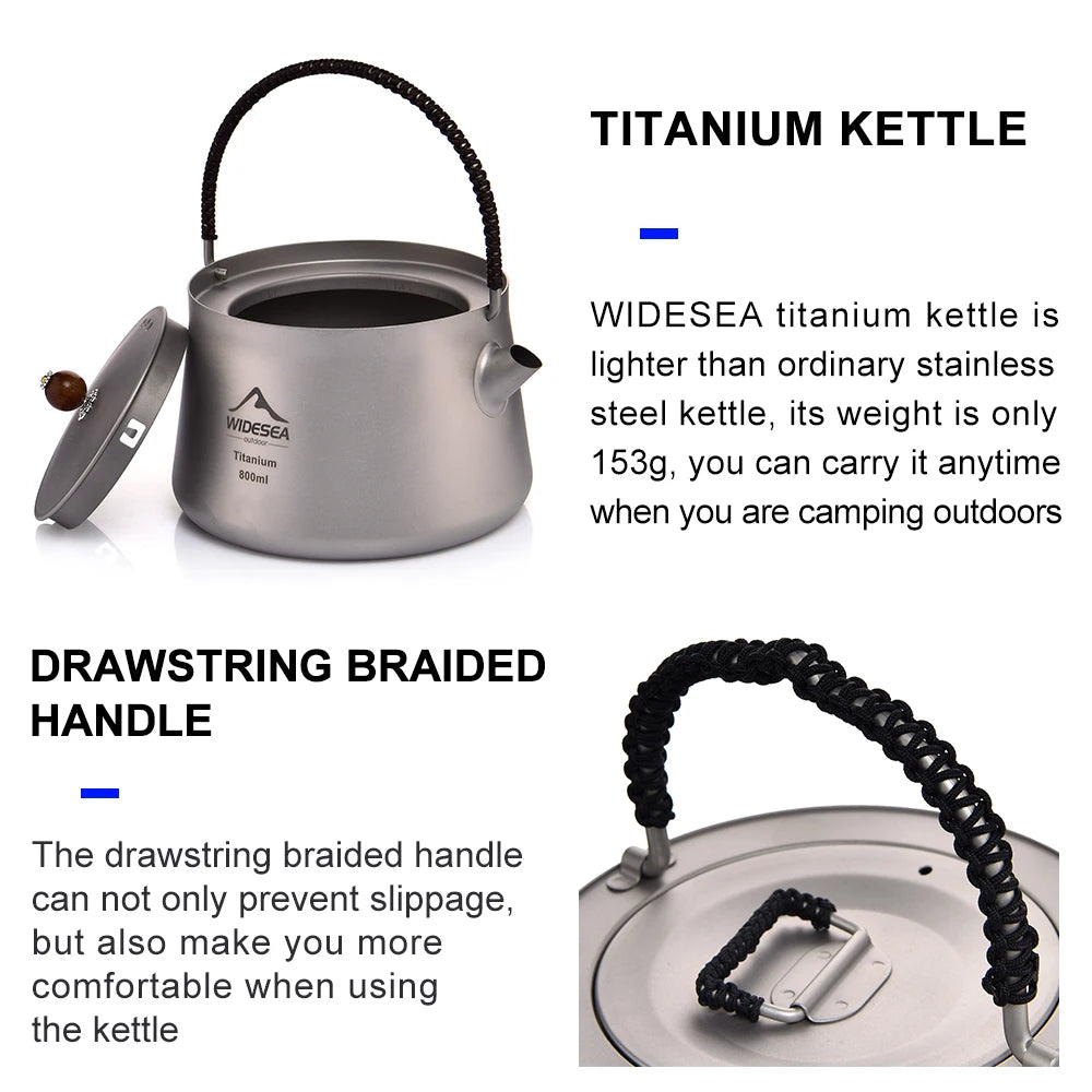 Widesea Camping Titanium Tableware Set