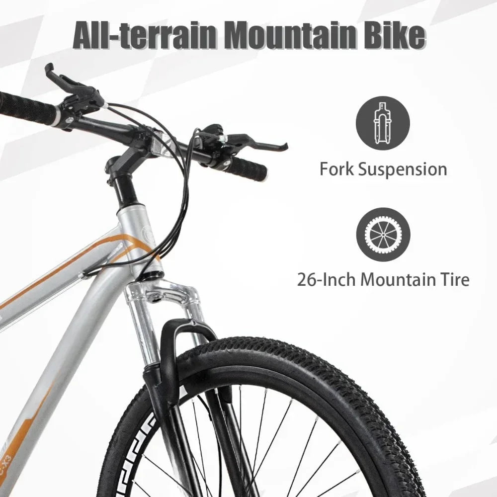 26" Aluminum Frame Mountain Bike