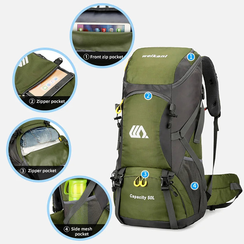 Waterproof Large Hiking Rucksack
