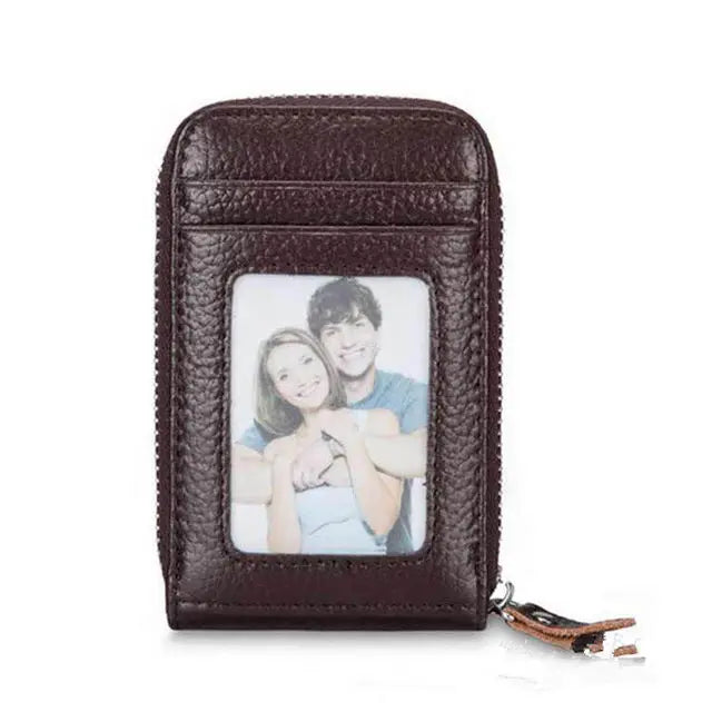 Men's Genuine Leather Wallet with RFID Blocking