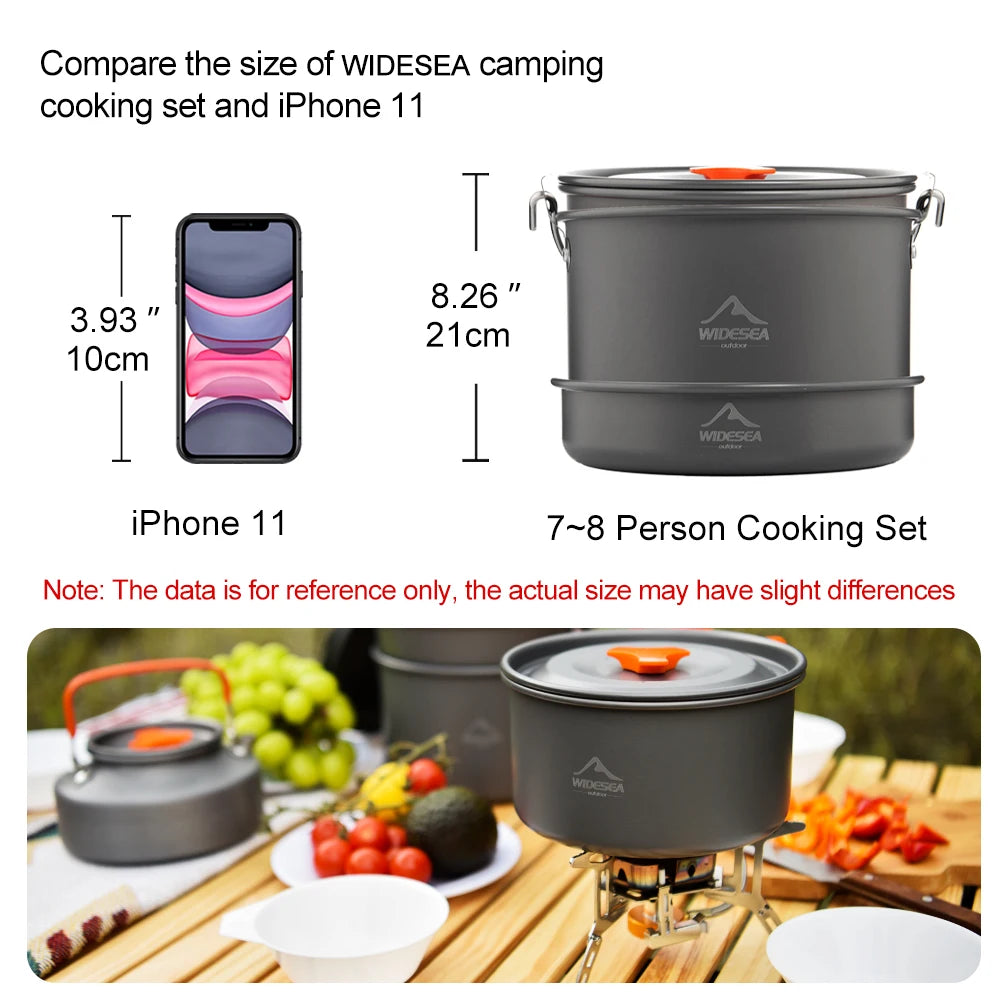 Widesea Aluminum Alloy Outdoor Cooking Pot