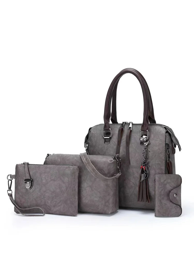 PU Large Capacity Handbag Set