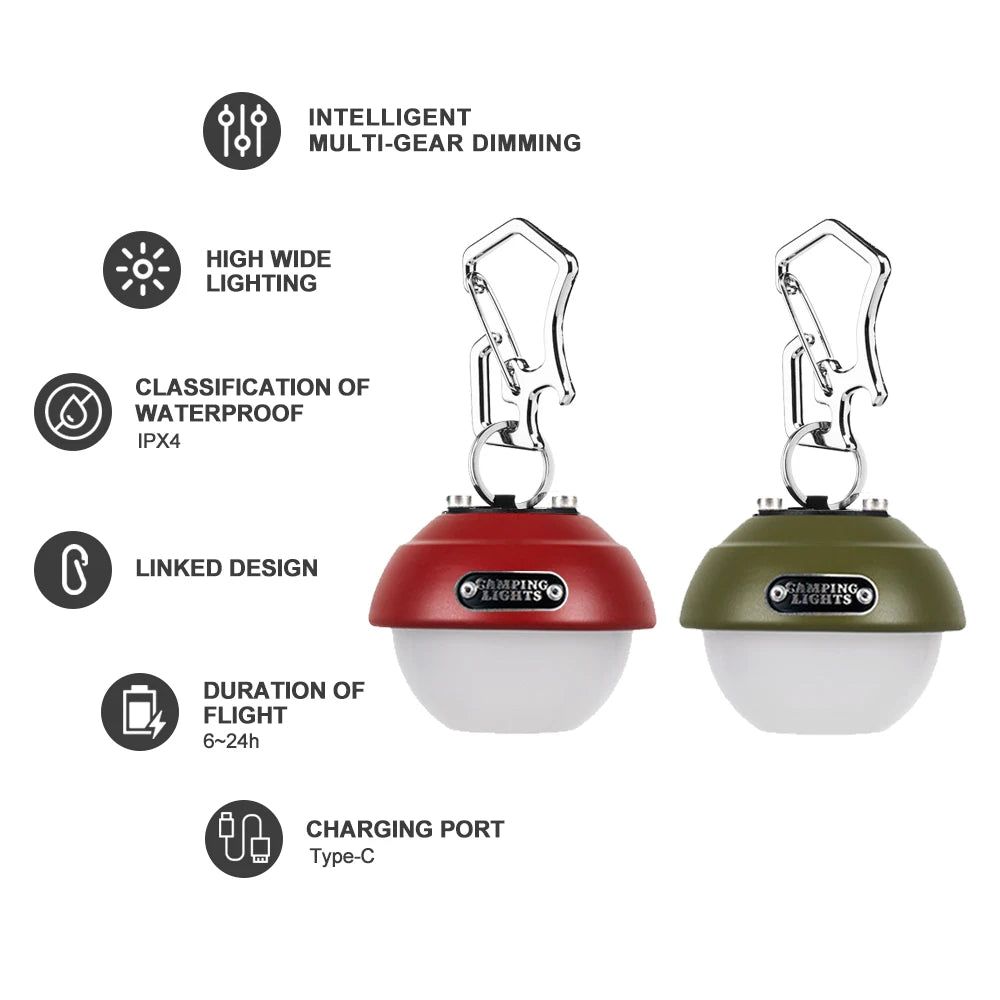Widesea Mini LED Portable Lamp with Hook