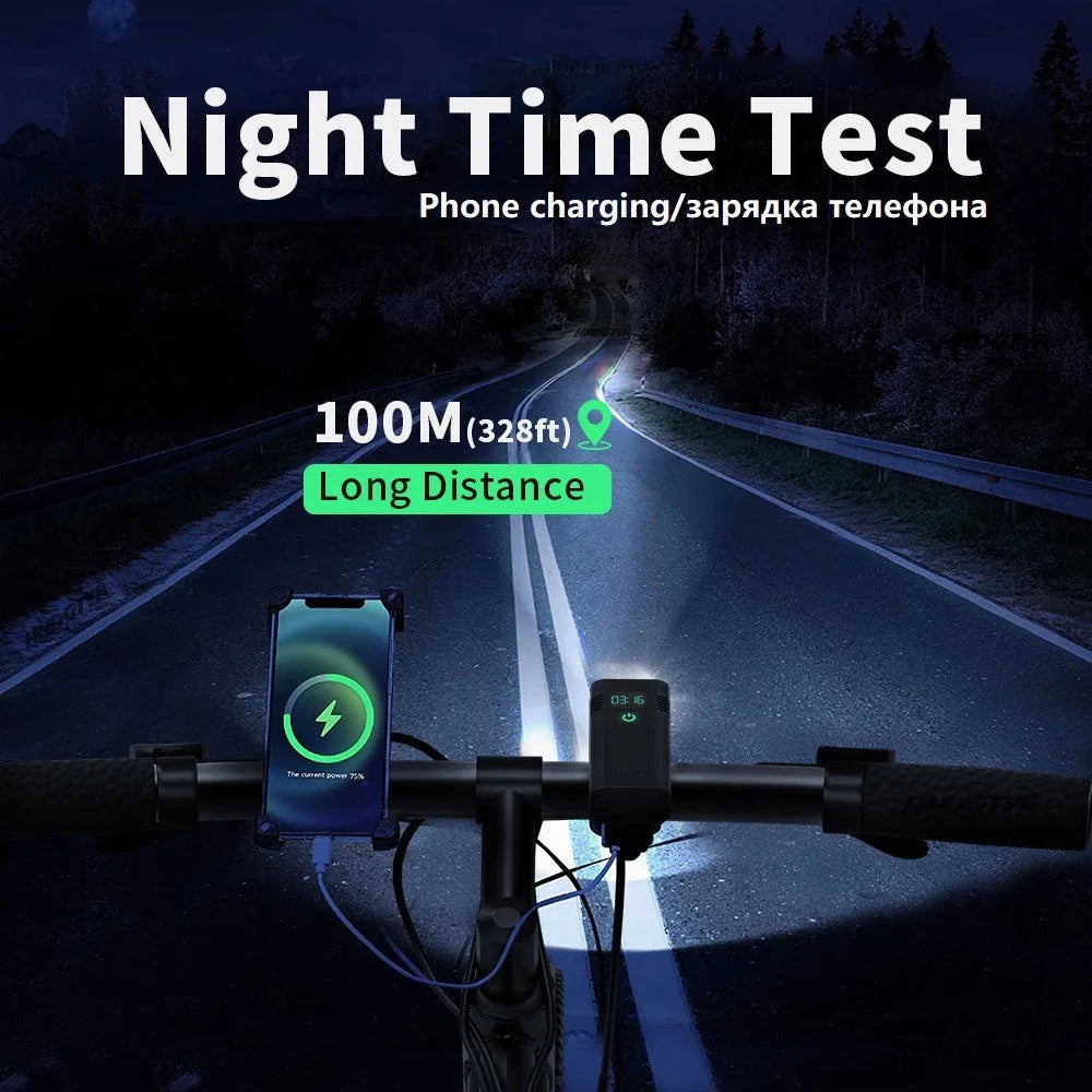 Bike Light with OLED Display & Power Bank