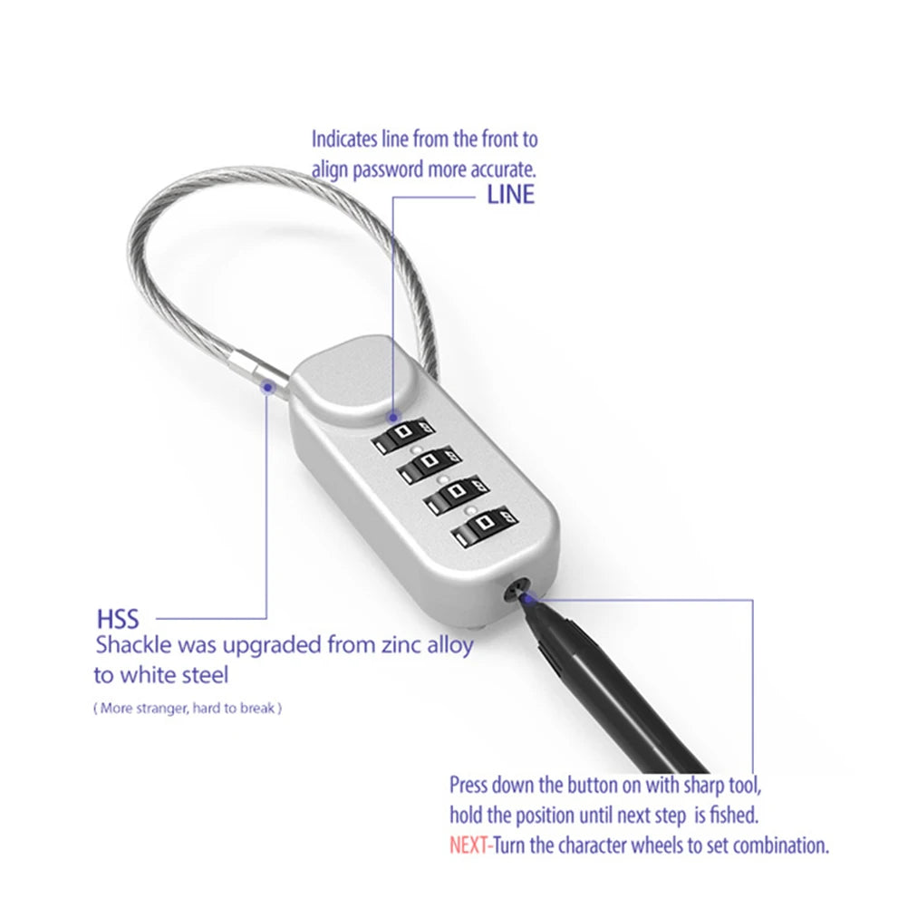 4-Digit Combination Code Number Lock