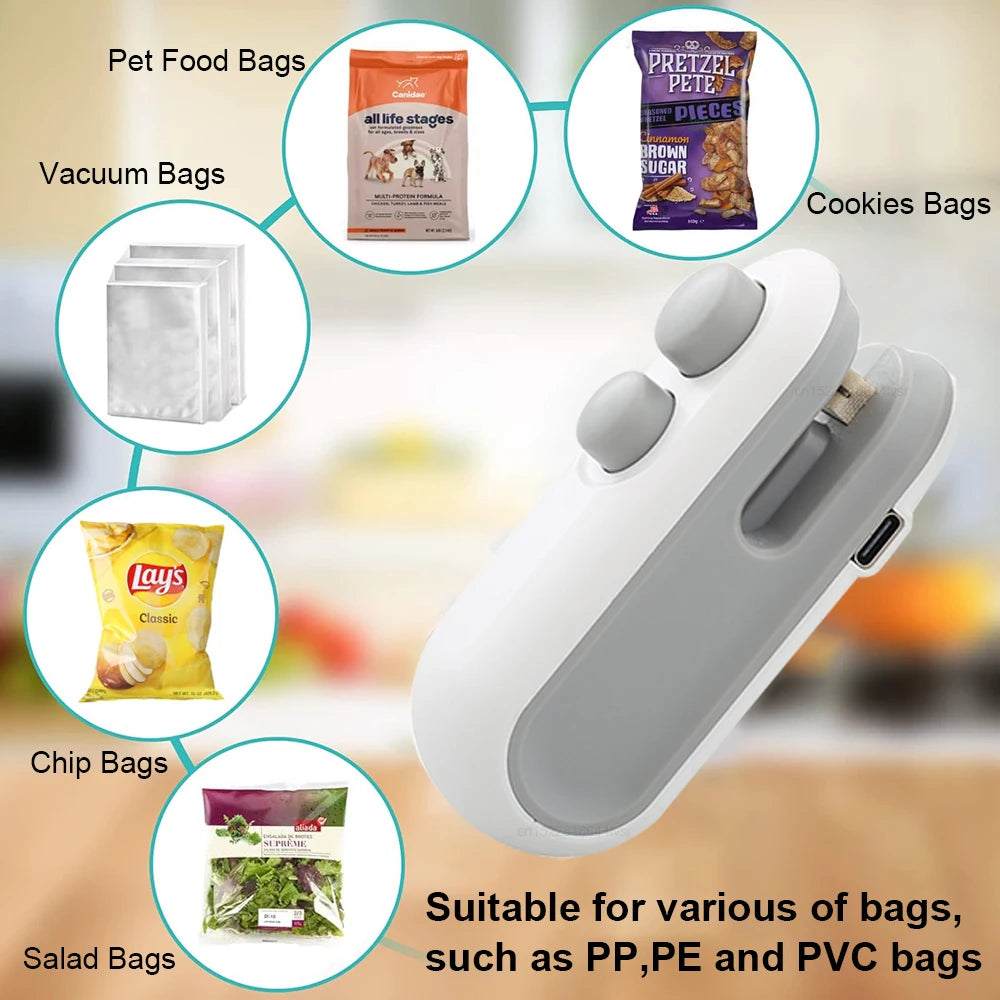 Rechargeable Handheld Food Sealer
