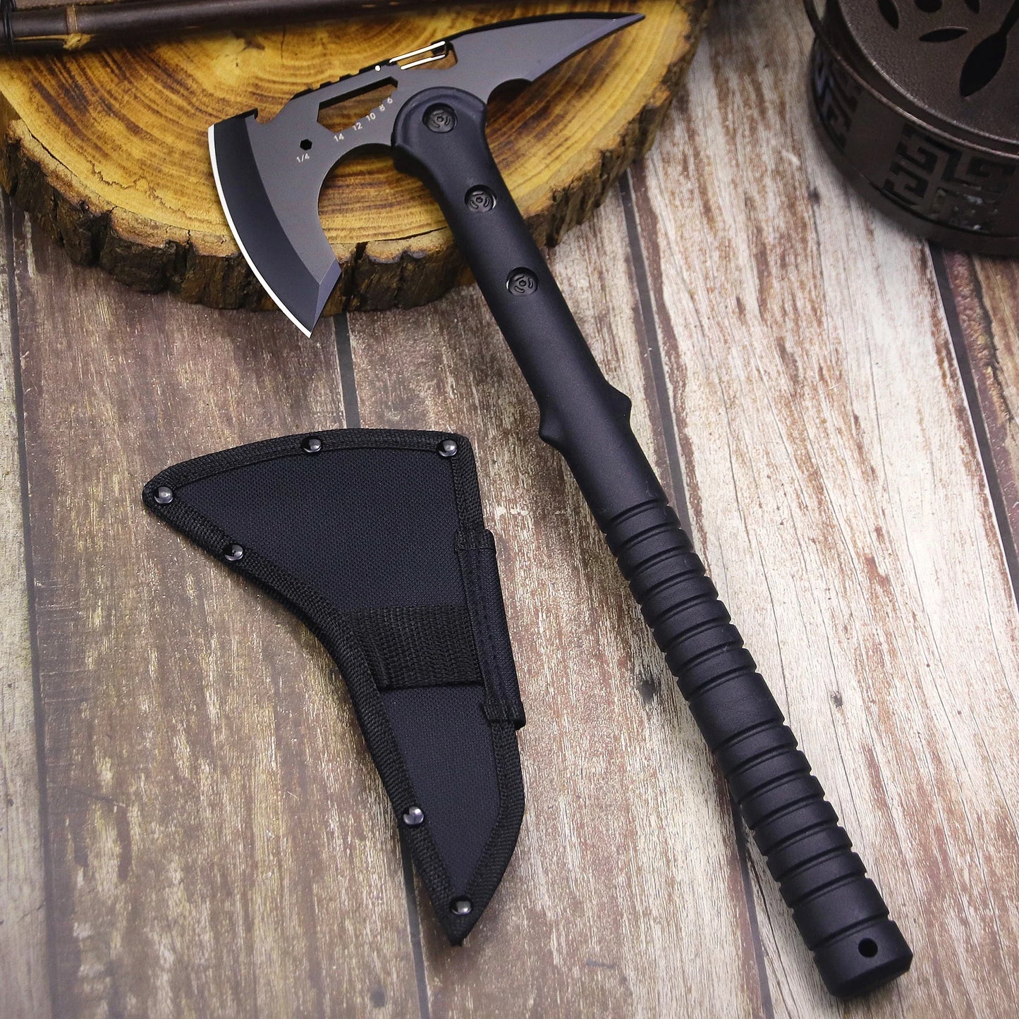 ABS handle Black 440 Outdoor tactical axe