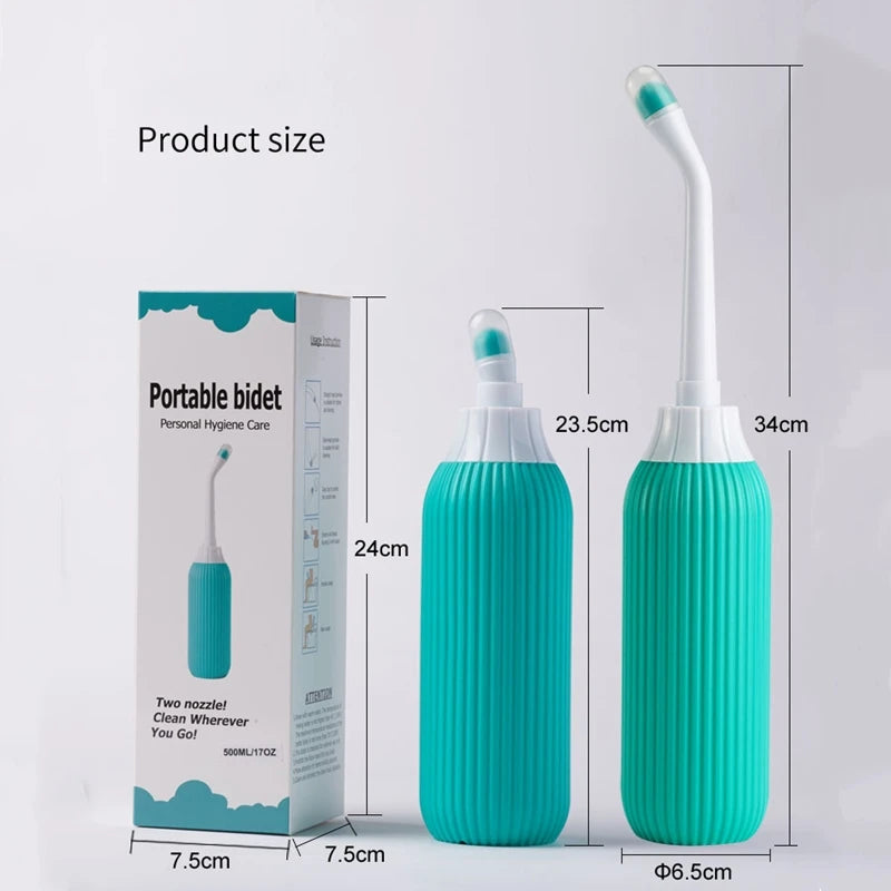 650ml Portable Handheld Bidet Bottle with Retractable Nozzle