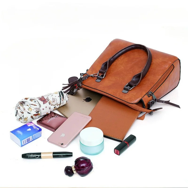 PU Large Capacity Handbag Set