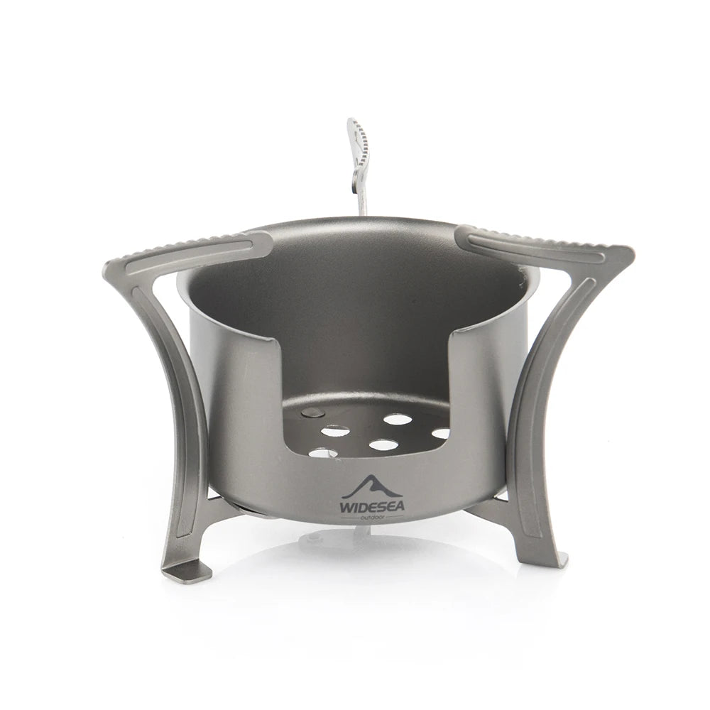 Widesea Camping Titanium Alcohol Stove Firewood Heater