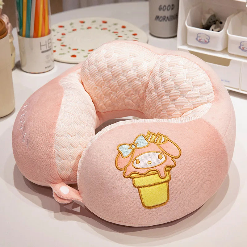 Lovely Kuromi & My Melody U-Shaped Neck Pillow