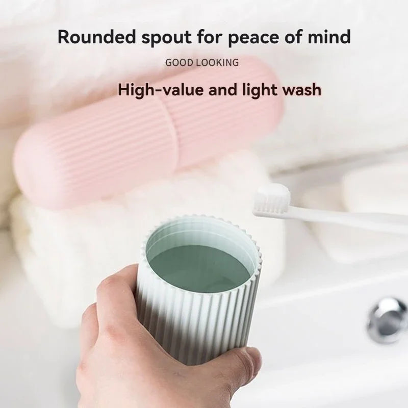 Portable Toothbrush and Toothpaste Holder Case