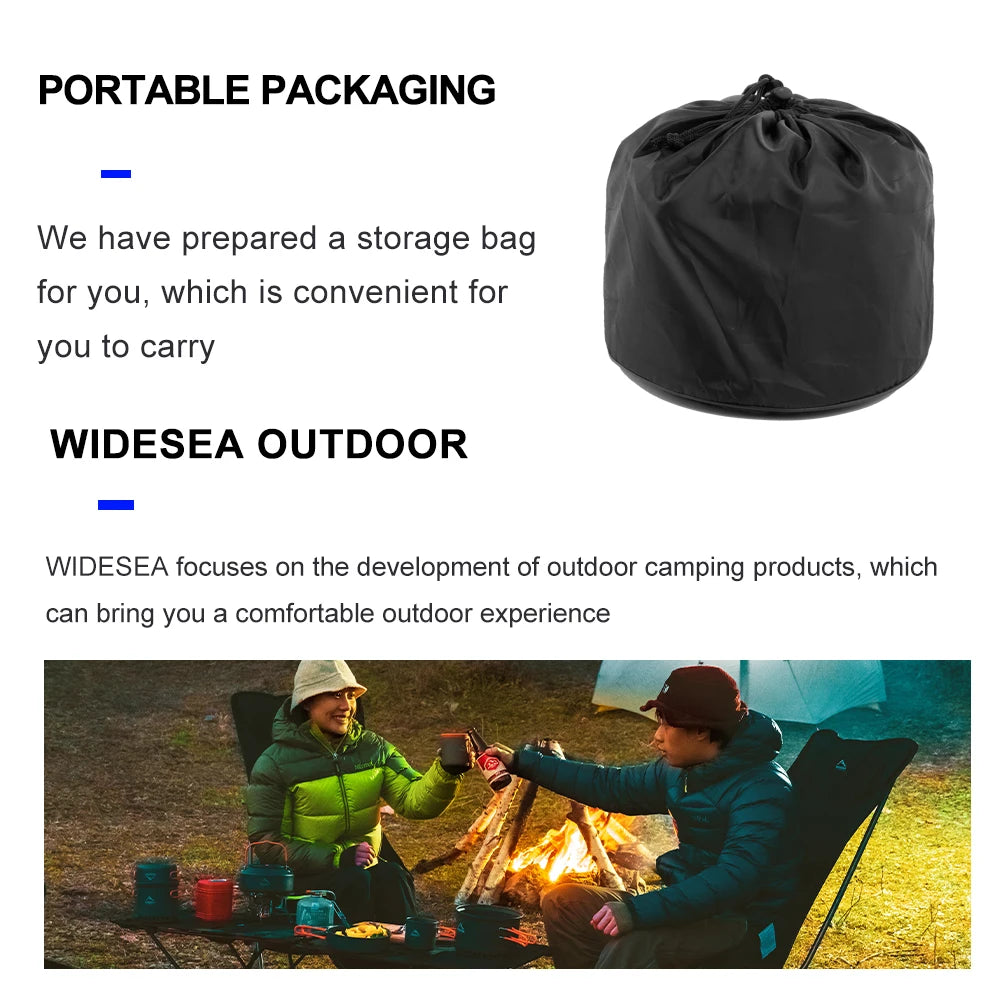 Widesea Aluminum Alloy Outdoor Cooking Pot