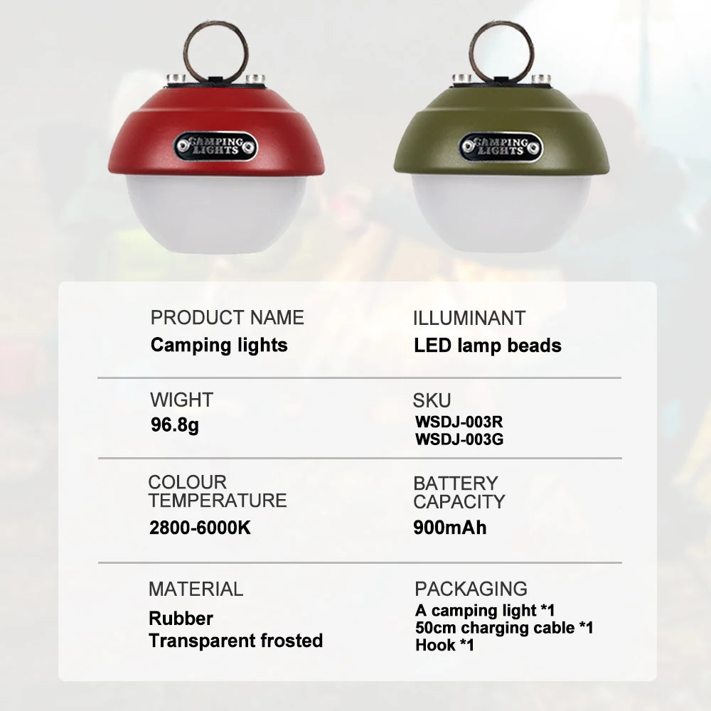 Widesea Mini LED Portable Lamp with Hook