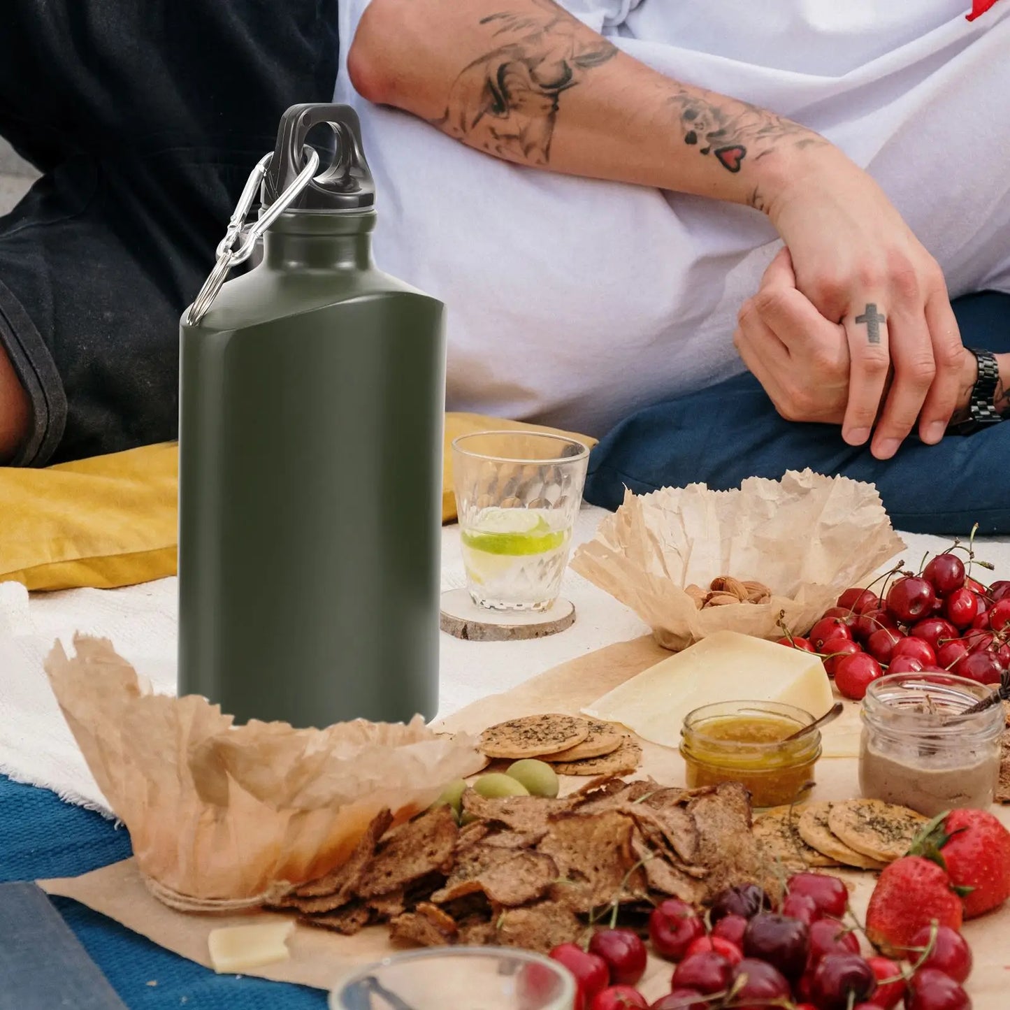 Portable Wear-Resistant Flat Kettle – 500ml