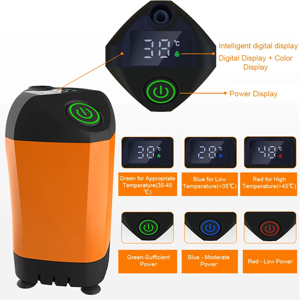 Portable Camping Shower with Digital Display
