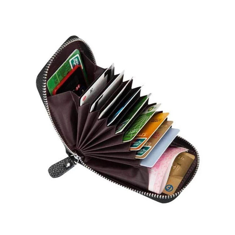 Men's Genuine Leather Wallet with RFID Blocking