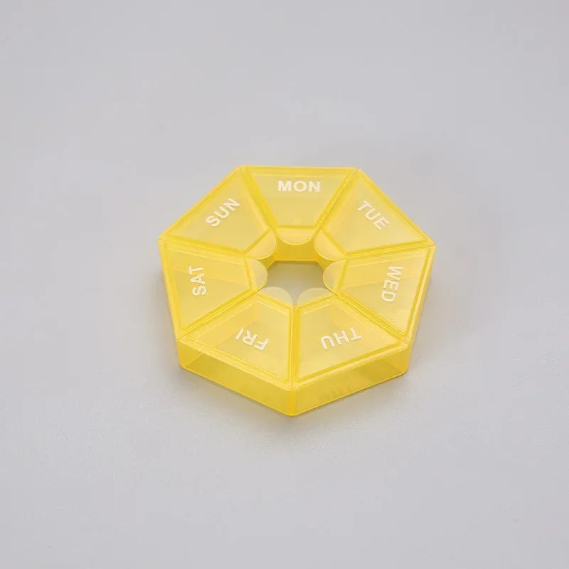 Mini Portable 7-Day Pill Organizer Box