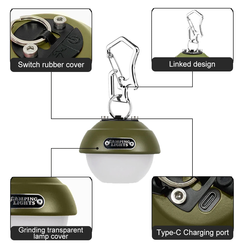 Widesea Mini LED Portable Lamp with Hook