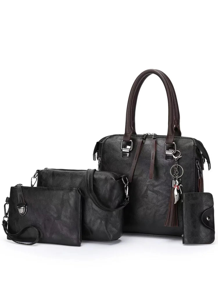 PU Large Capacity Handbag Set