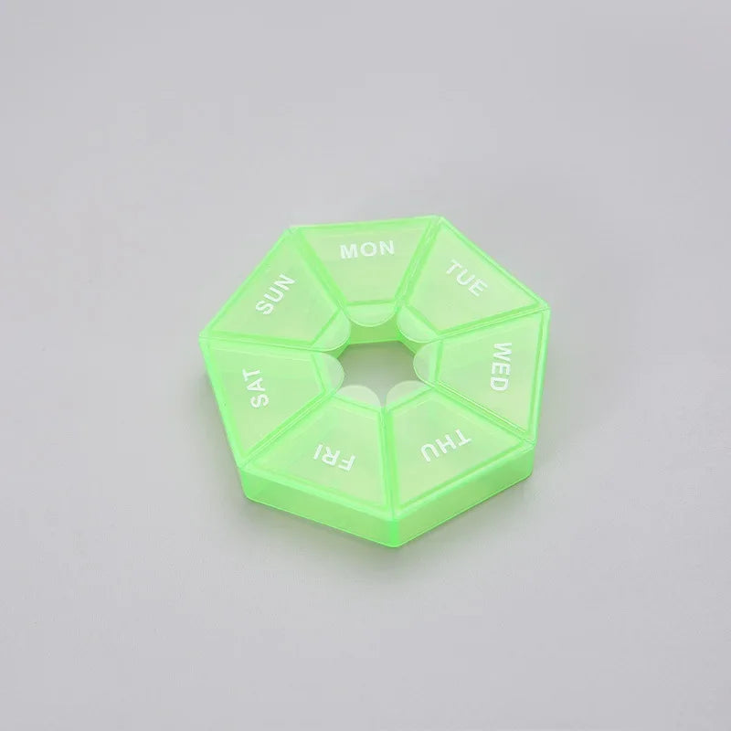 Mini Portable 7-Day Pill Organizer Box