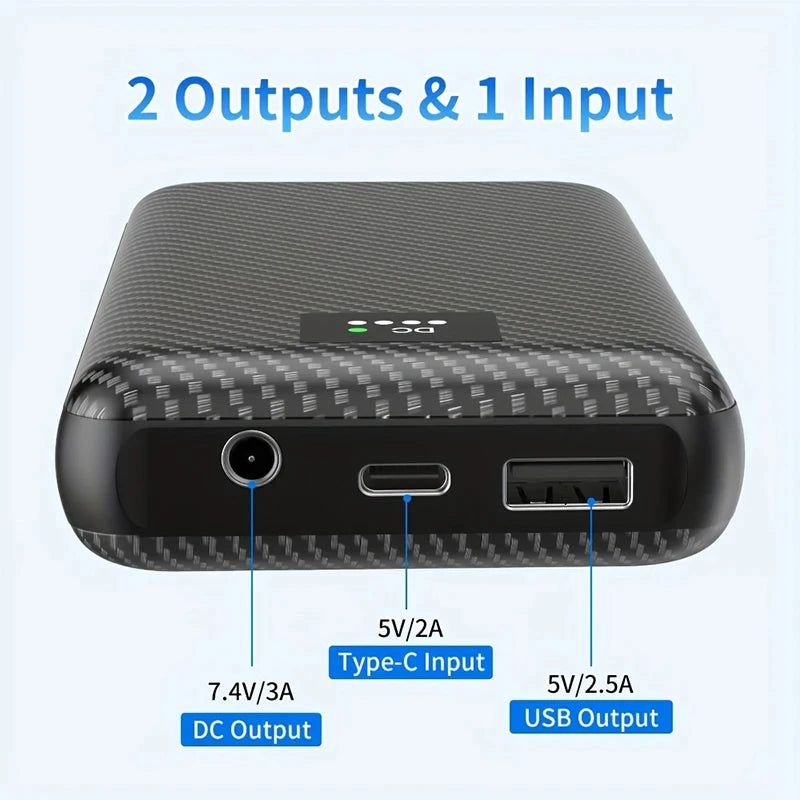 Power Bank DC 7.4V Portable Charger