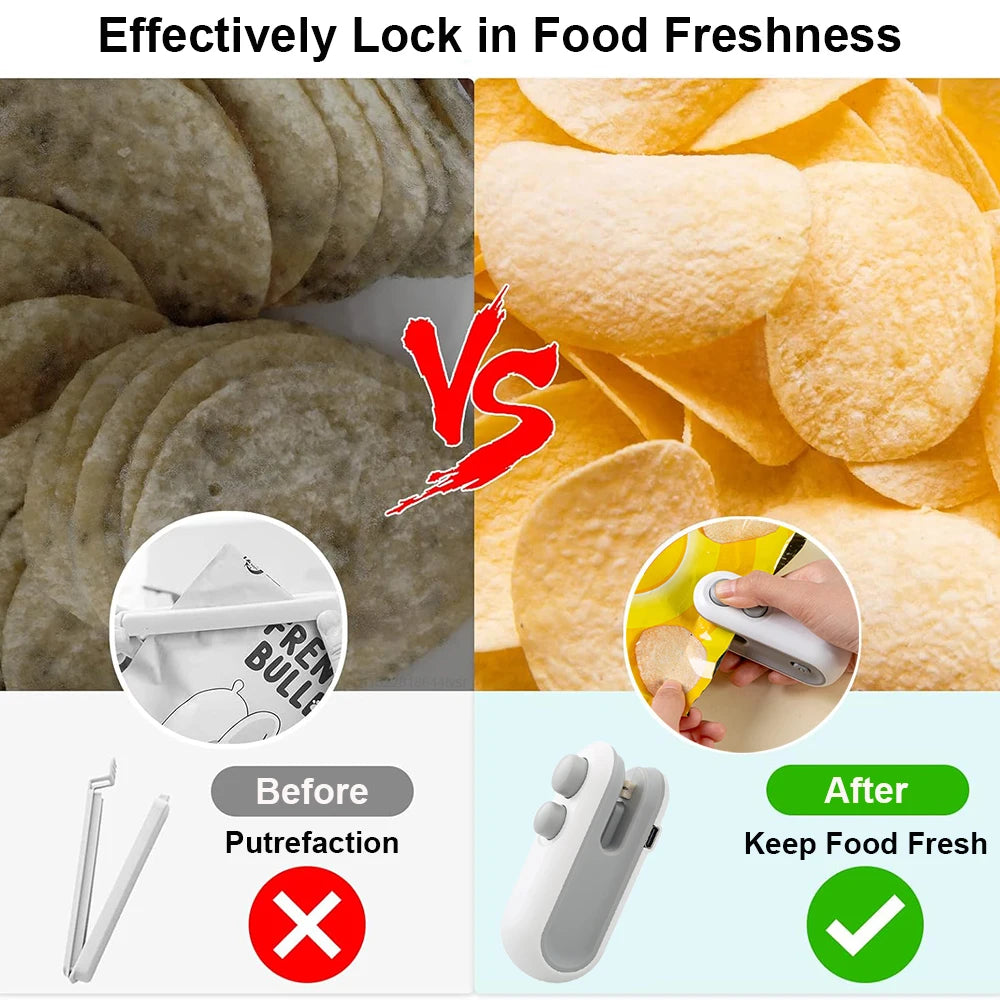 Rechargeable Handheld Food Sealer